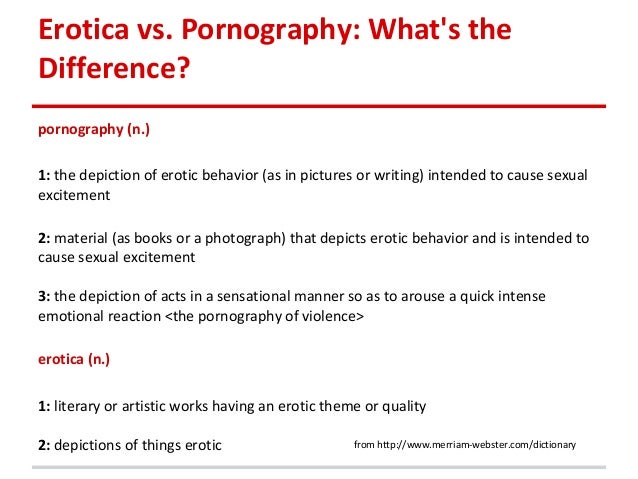 pornography vs erotica Pornography vs erotica